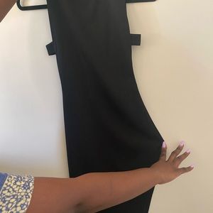 Blank dress slanted dress with slit